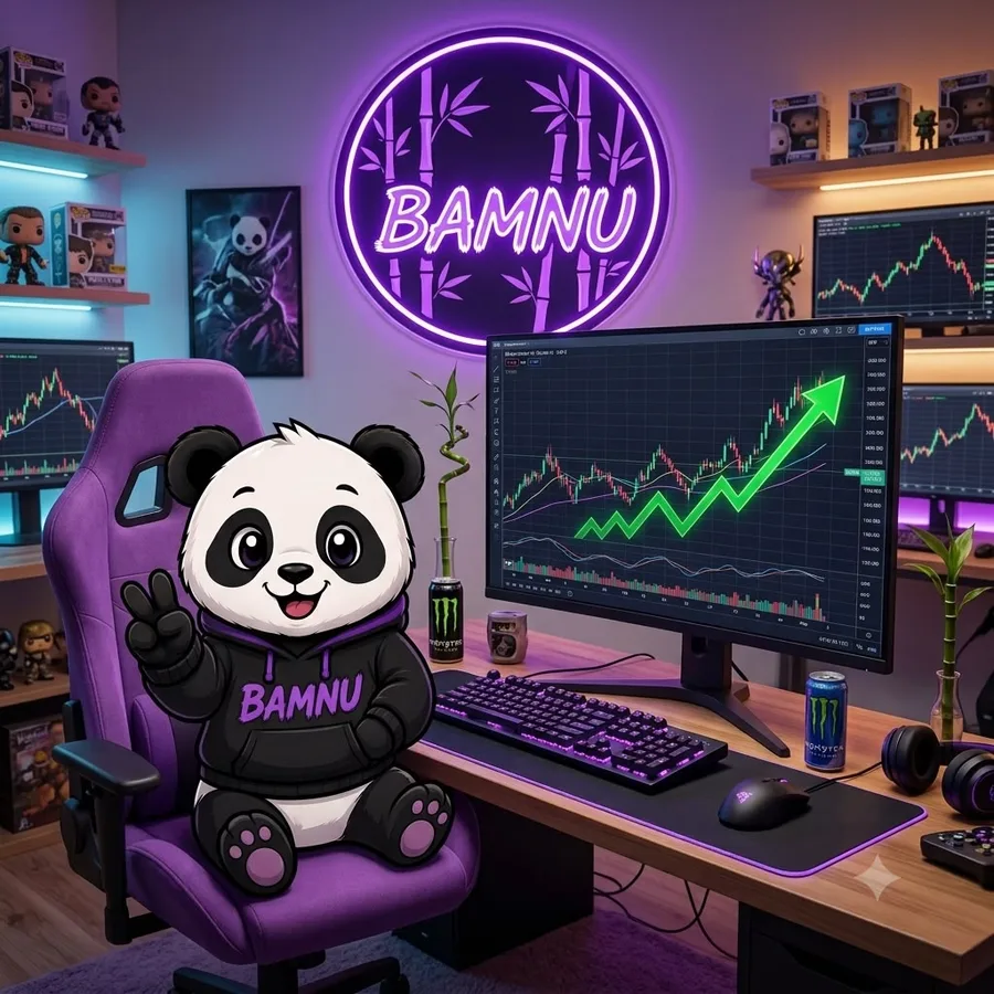 BAMNU panda at a desk